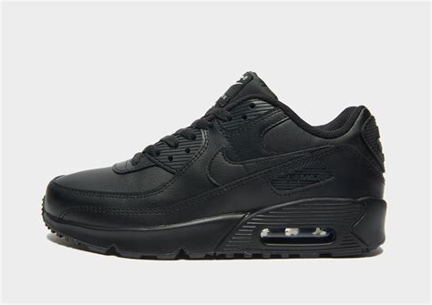 nike air max 90 leather kleuterschoen zwart|Air Max 90 kids shoes.